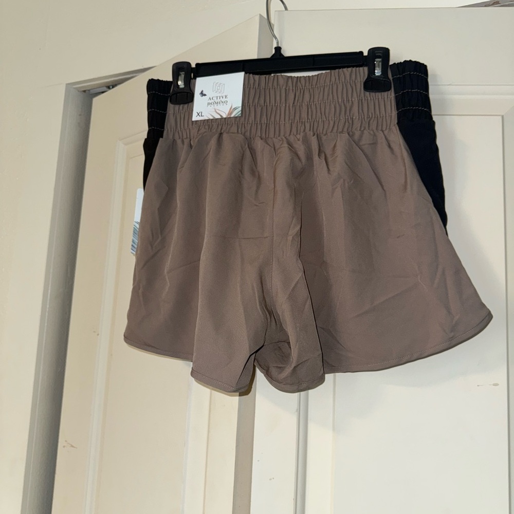 Women's Tan Active Shorts